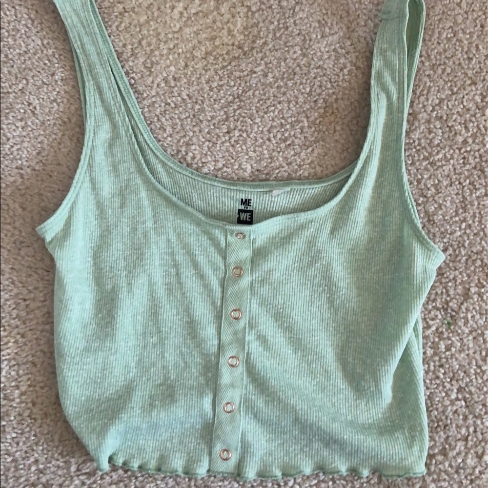 sage/mint green tiny top